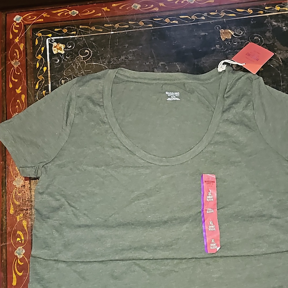 Olive Green Mossimo Short Sleeve T-Shirt Size XL
